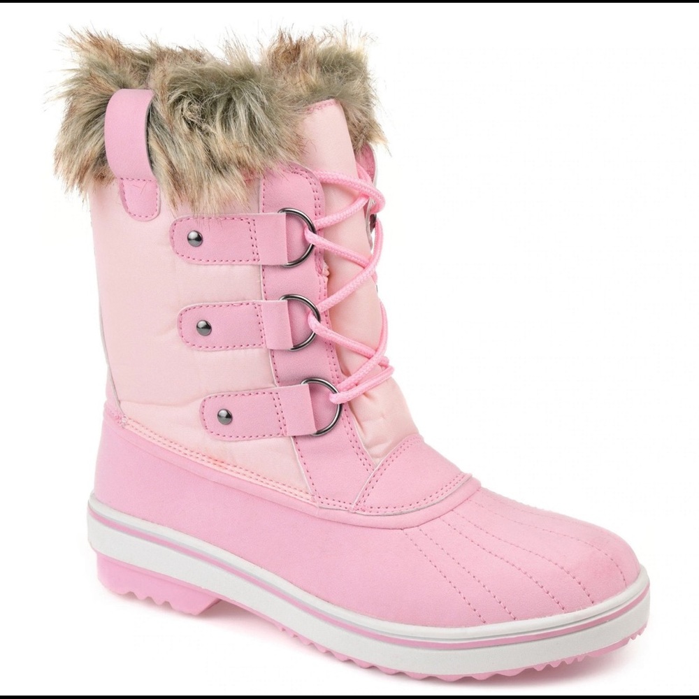 Journee Collection North Women's Faux-Fur Tall Boots- Size 10